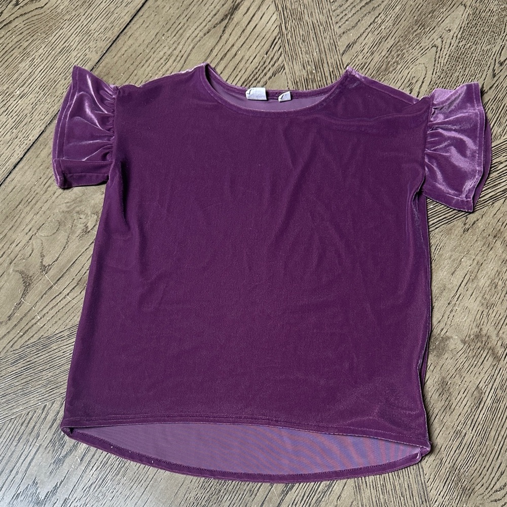 GAP Kids Shiny Purple Top